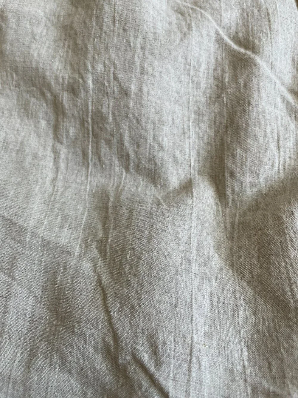 3y x 56”Linen Natural Undyed Tan Prewashed Fabric